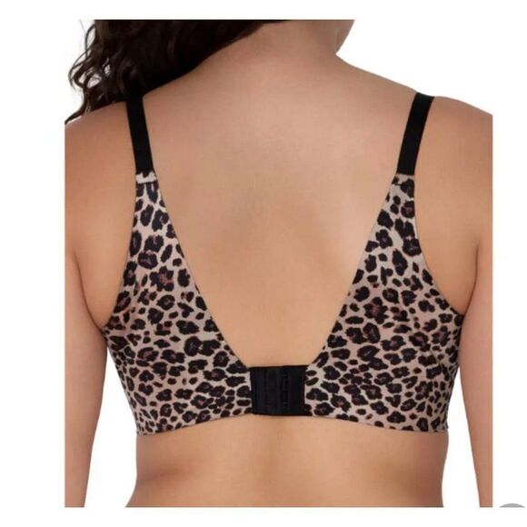 Secret Treasures Animal Print Full Coverage Back & Side Smoothing T- Shirt Bra S - Picture 2 of 6